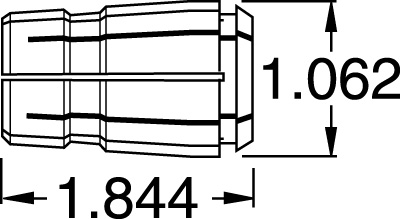 TG75 Erickson-Style Collets Kit 25 Pieces from 3/8" to 3/4" by 64ths