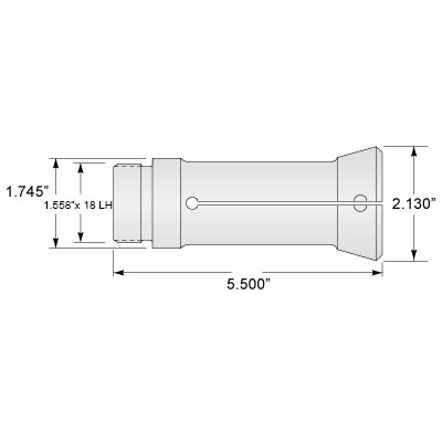 CB10 Master Collet, 1" Capacity, Acme-Gridley 