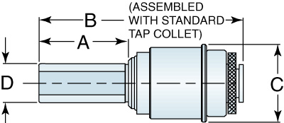 Straight Round Shank Bilz-Style Holder for #2 Head (1.72" shank)