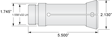 1" Acme-Gridley Square Collet