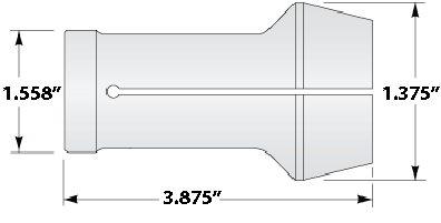 1-1/16" Cleveland Collet 5/16" Square