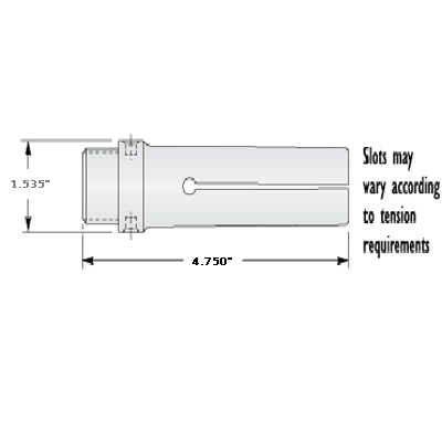 1-1/4" Cone Hex Feed Finger