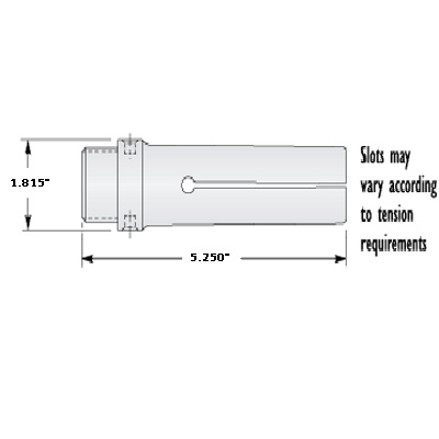 1-1/2" Cone Feed Finger 1" Square