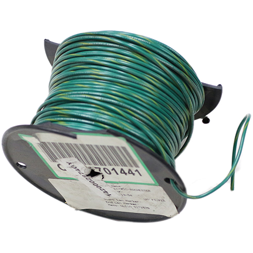 Wire Green With Yellow Stripe