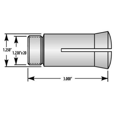 1J Hex Collet