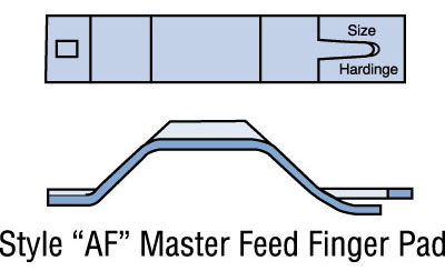 AF7, Round, Chrome, Feed Finger Pad