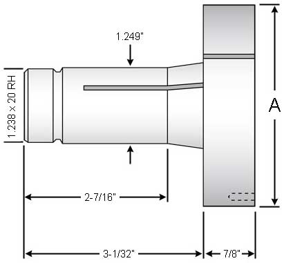 1J 4" Step Chuck