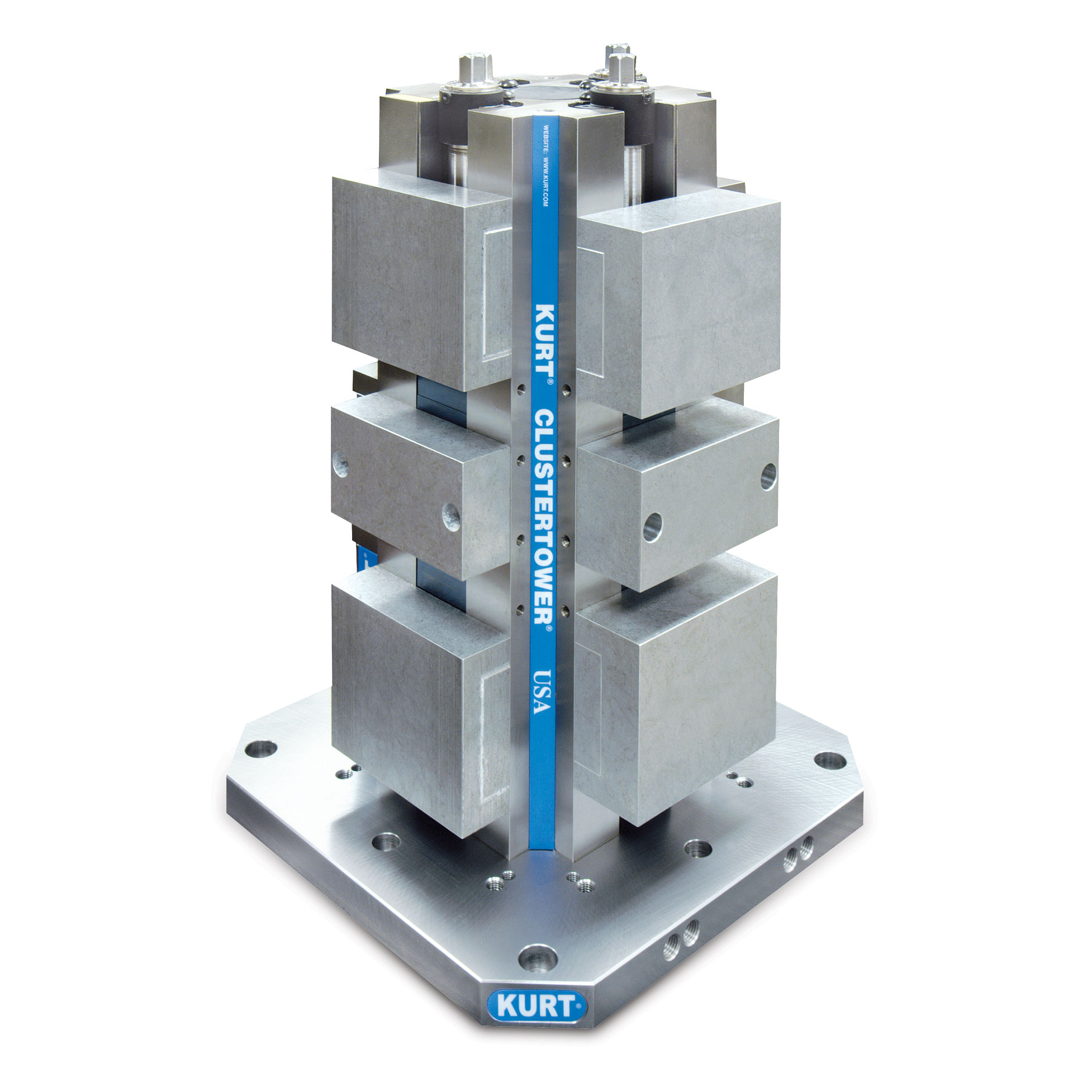 Tower w/ 400 mm Base, w/ Aluminum Jaws, 4"