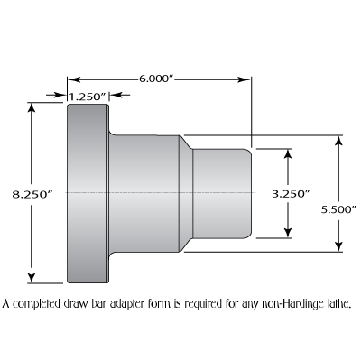 A2-5 5C-50 Collet Adaptation Chuck, Plain and Stepped Nose