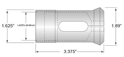 1-1/4" Acme-Gridley Hex Burring Collet (Acme Attachment JM2450)