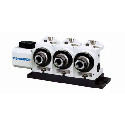 GD5C2-03 Triple spindle indexer, servo control and pneumatic fail-safe collet closers