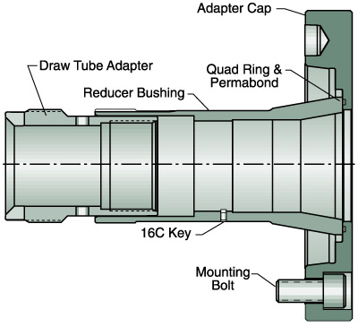 20C-16C Draw Tube Adapter
