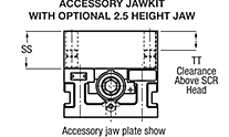 Hydraulic Vise Base w/ Aluminum 1.9 Jaw Kit, 4"