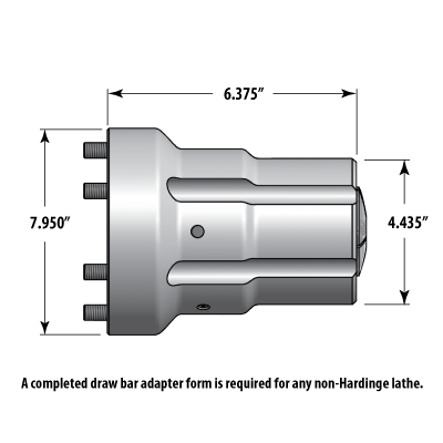 Model A6-S20-DLS Dead-Length Collet Adaptation Chuck using Special S20 Master Collet