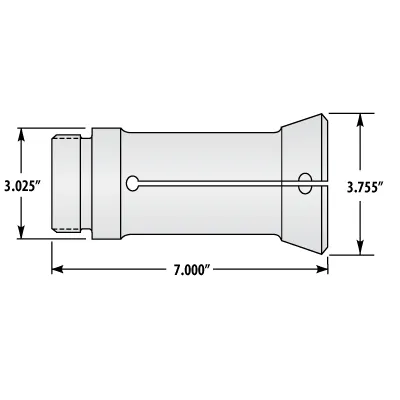 S22 Master Collet, 2-1/4" Capacity, Acme-Gridley